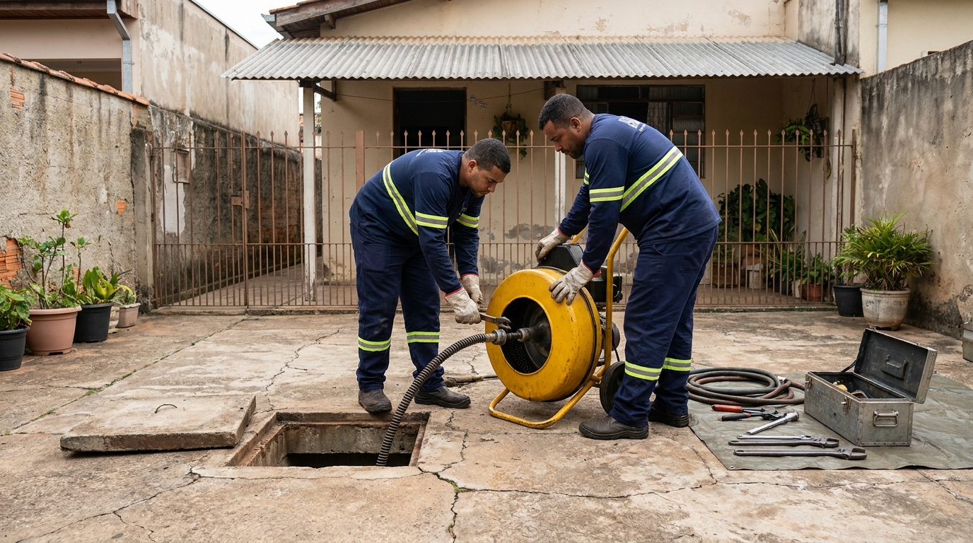 Desentupimento de esgoto em Presidente Prudente‑SP